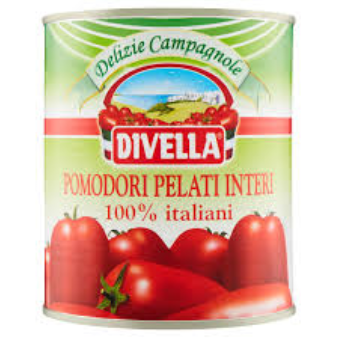 DIVELLA PEELED TOMATOES 800G